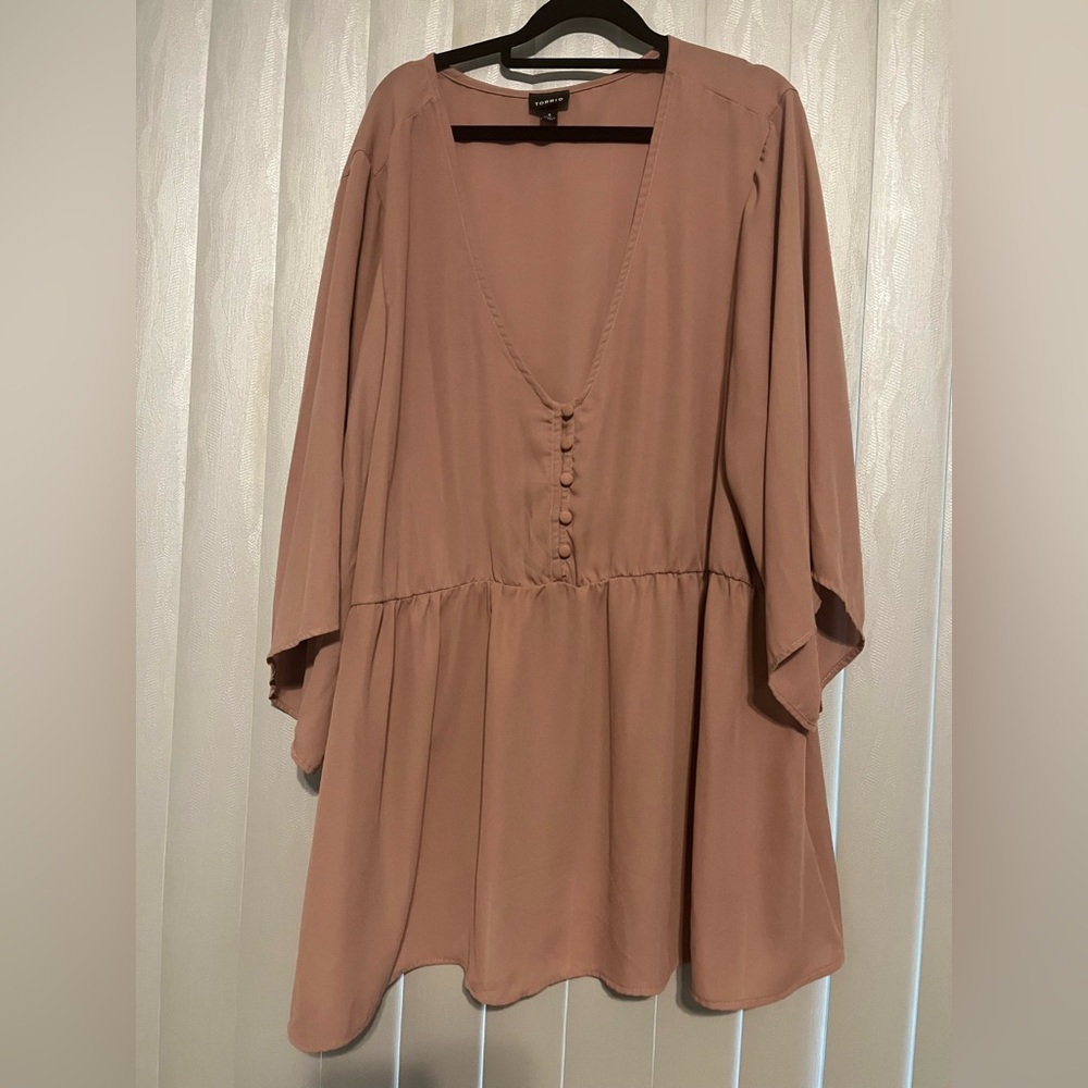 Torrid Mauve babydoll blouse